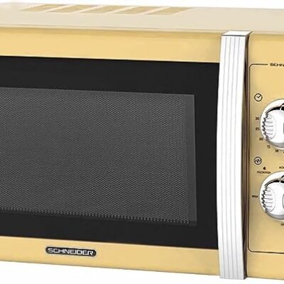 Schneider Vintage Microwave Oven 20 Litres  SMW20V Cream