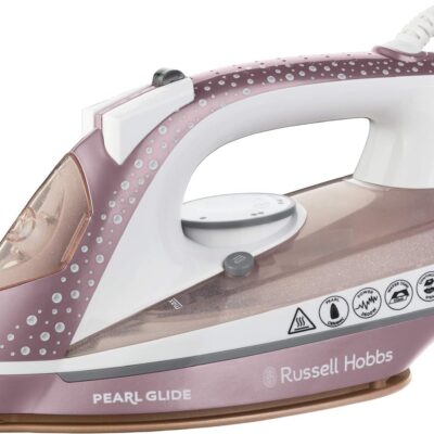 Russell Hobbs Pearl Glide Steam Iron with Pearl Infused Ceramic Soleplate 23972
