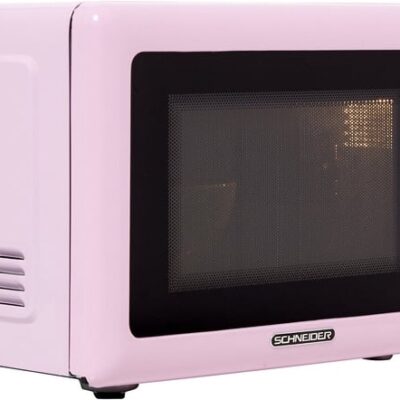 Schneider Vintage Microwave Oven 20 Litres  SMW20V Pink